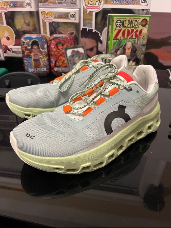 On Clouds Shoes - On Cloudmonster Shoes Womens Size 8 Gray Mesh CloudTec Running Sneakers preowned